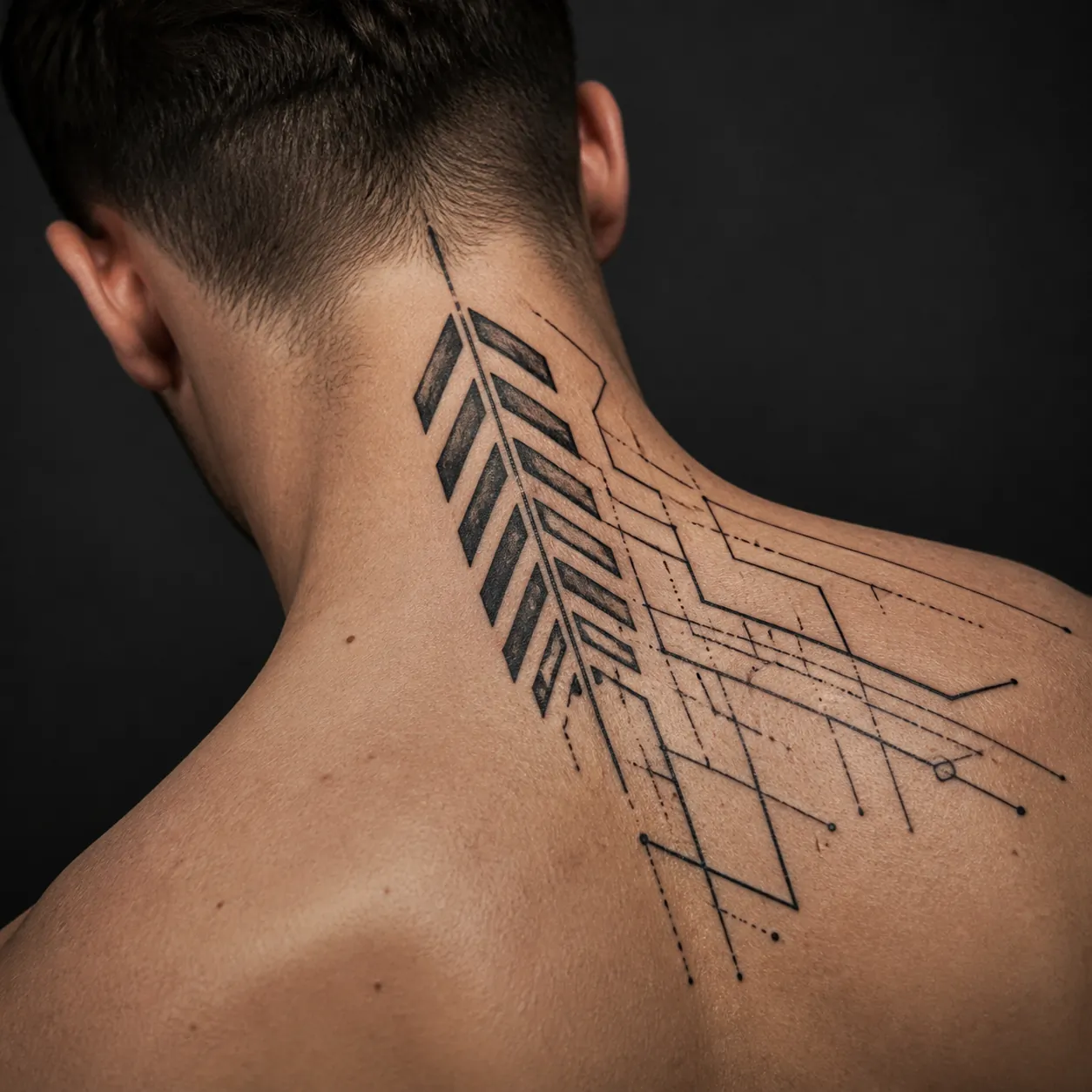 Ornamentalna geometria na karku
